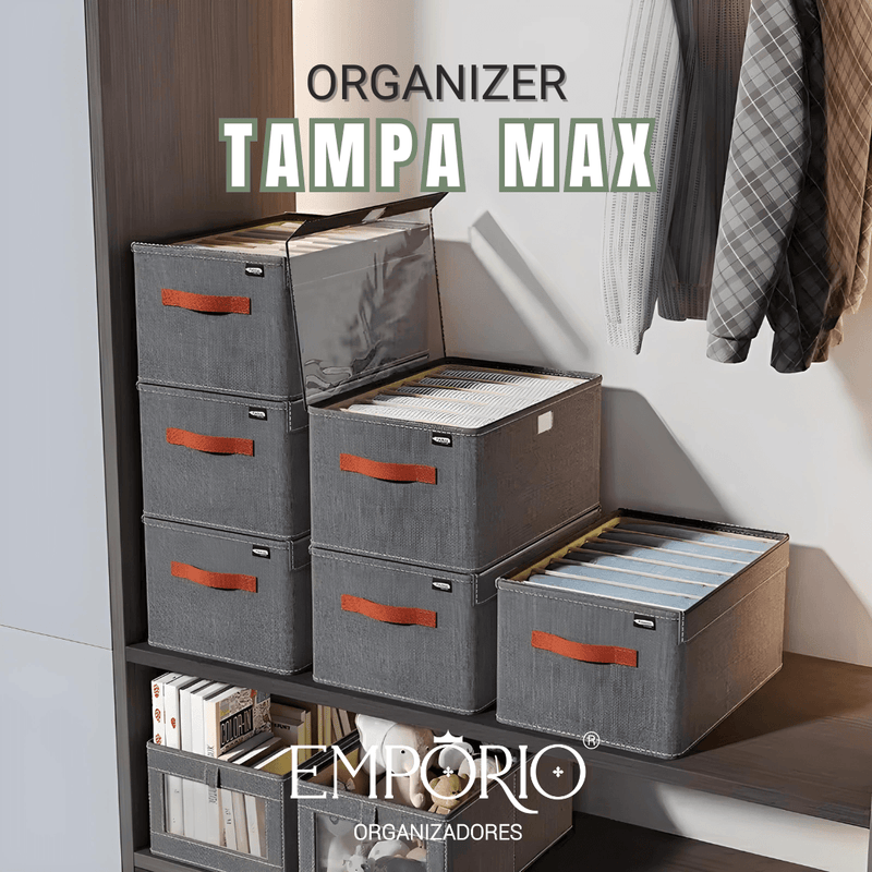 Organizer com tampa max - Leve 3 e Pague 2